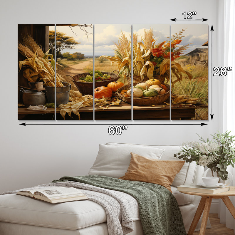 African Harvest Abundance III - Art mural africain
