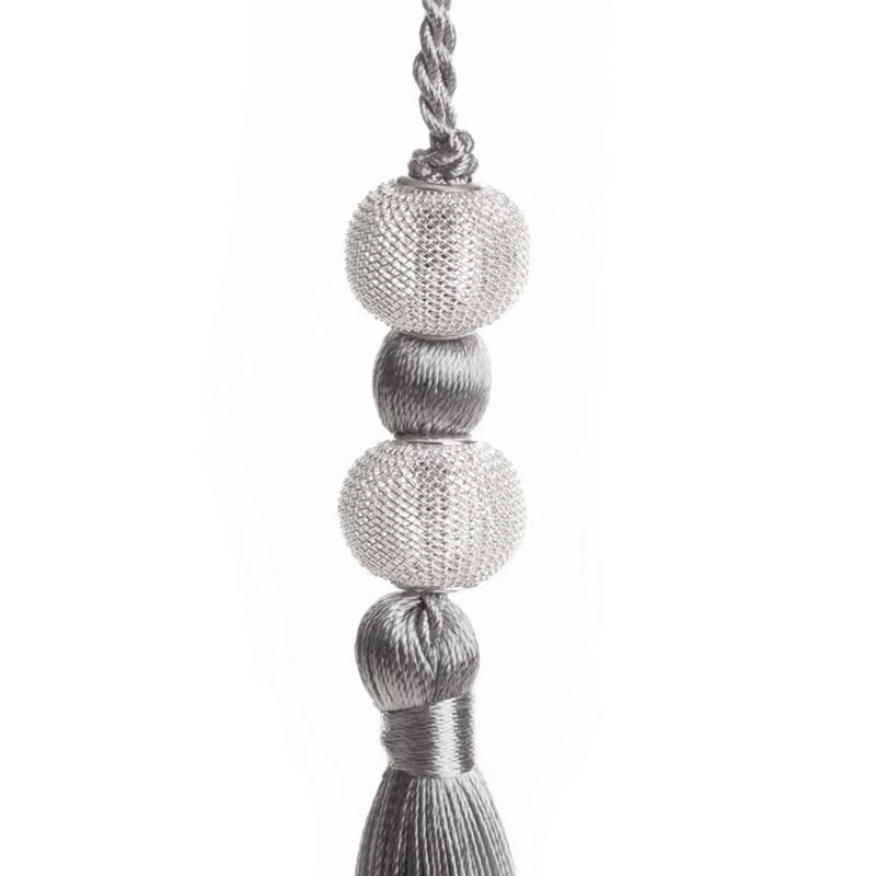 Keomi Fabric 17cm Curtain Tieback, Grey