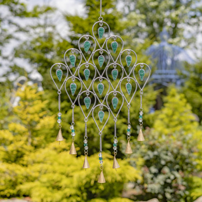 Colorful Acrylic And Metal Wind Chimes with Dangling Bells