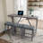 Huriye 4 Pieces Rectangular Bar Dining Table Set with Power Outlet,-2135148857-2082292950