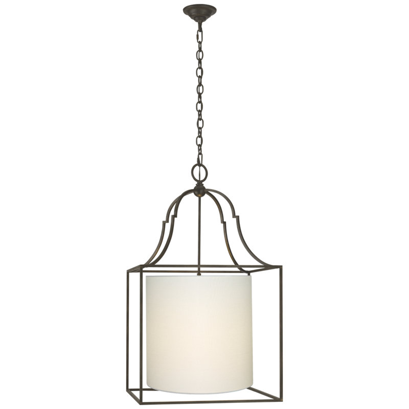 Chapman & Myers Gustavian Lantern, Aged Iron, Paper