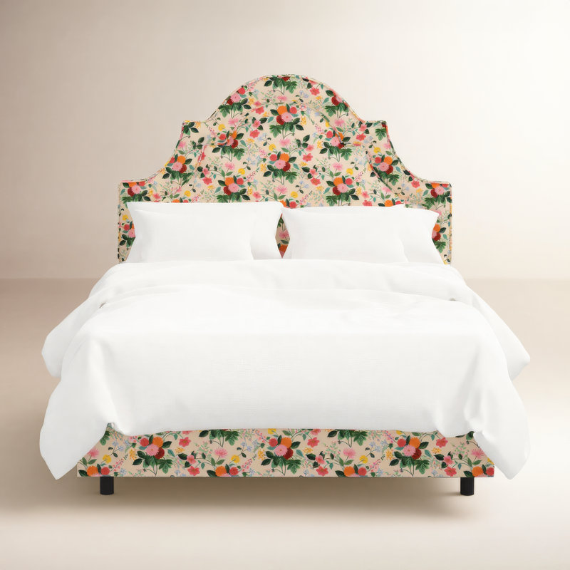 Lit Marion en dahlia multicolore, Lit double, Dahlia multicolore
