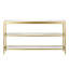 Console rectangulaire de 55 po de large en laiton Alexis-1856645239-1849635272