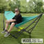 Hamac double Tranquillo Universal avec support inclus pour 2 personnes / support à hamac pliable Capacité de 600 lb - Étui portatif, extérieur, camping, ciel-1649363530-1620018283