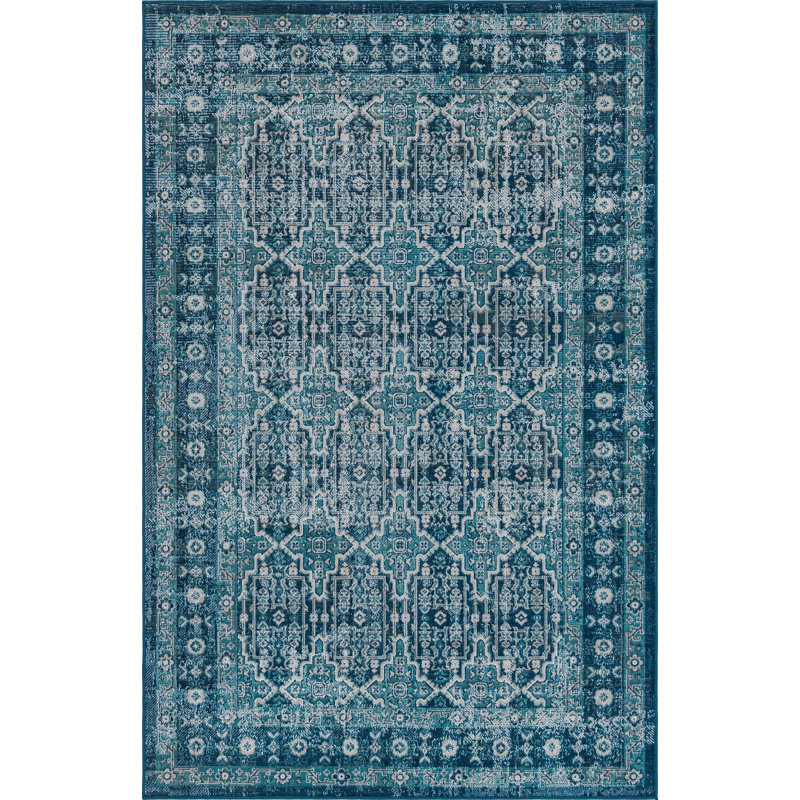 Geometric Indoor Rug, Rectangle 5'3" x 8'