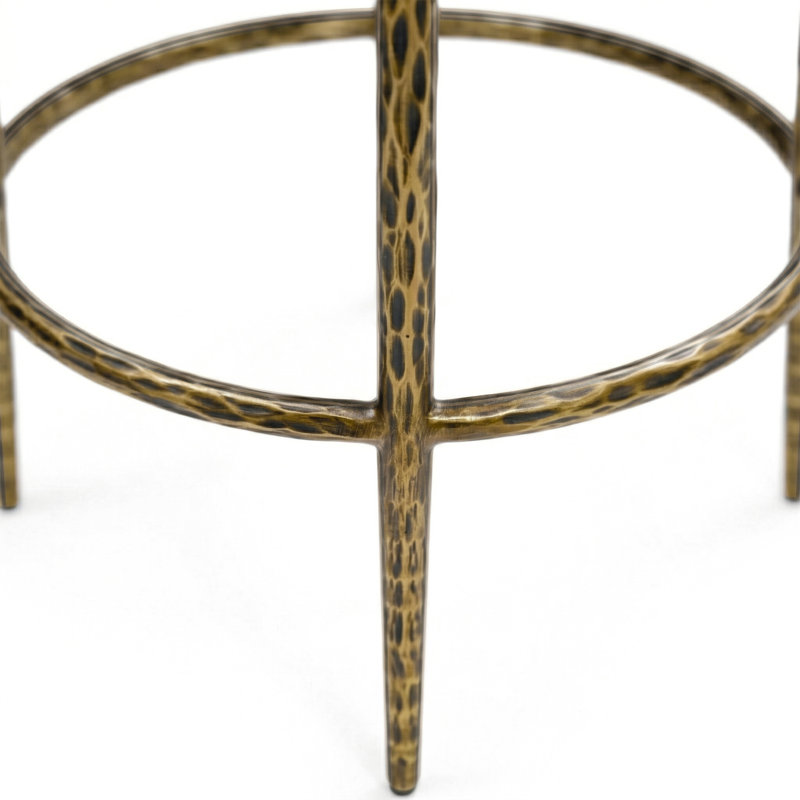 Tabouret à hauteur de comptoir Corrinne, Or mat