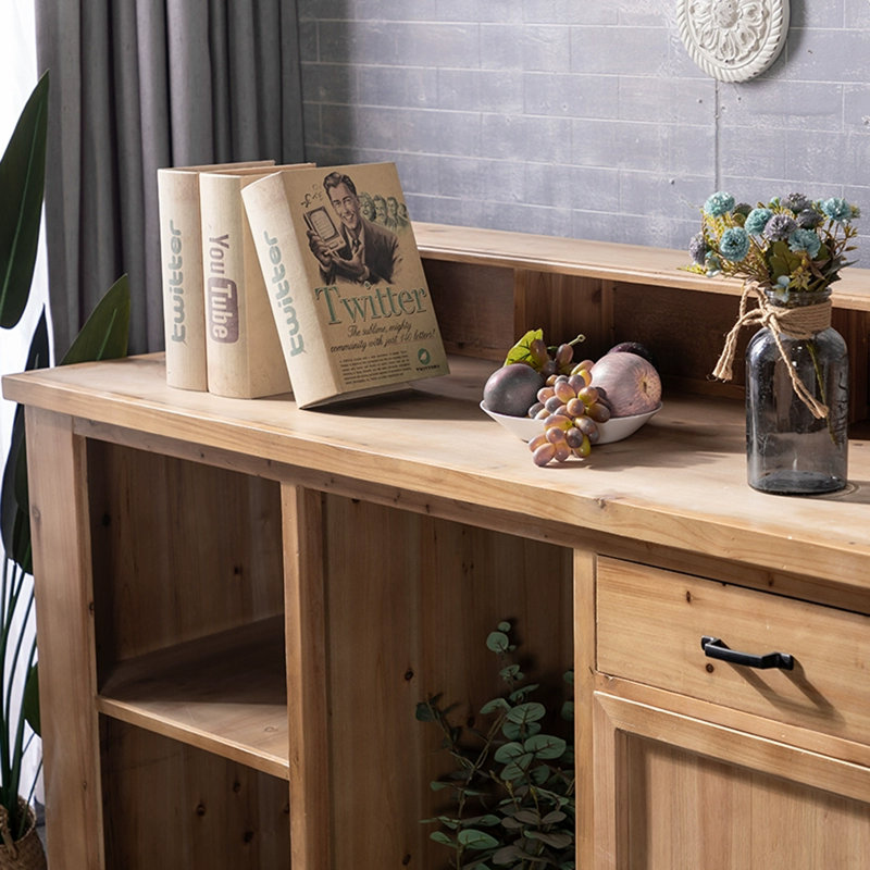 62.99" Brown Standard Solid Reception Desk