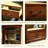 Modern Brown Solid Wood China Cabinet-210590677