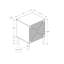 Table d'appoint, bout, rangement, petit, côté, salon, lampe, stratifié noyer clair, aspect ruppie maritime, moderne