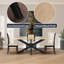 Discover Modern Elegance - Rectangle Dining Table with Mango Wood Top and Sturdy Spider Legs-741594274
