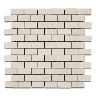 Carreau de mosaïque en marbre et brique