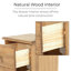 Pursley 4-Piece Bedroom Set, Waxed Solid Pine - Wardrobe, Chest of Drawers & 2 Bedsides