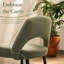 Chaise de salle à manger rembourrée Modern (ensemble de 4, vert)-867589599