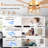 52 Inch Ceiling Fan with Light and Remote, Quiet and Reversible DC Motor Chandelier Gold Ceiling Fan-650585151