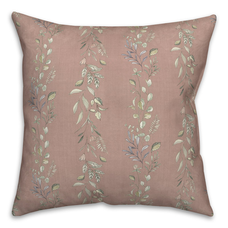 Housse et insert de coussin décoratif intérieur / extérieur en polyester / mélange de polyester, Rose