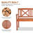 Ryeisha Solid Wood Acacia Outdoor Bench