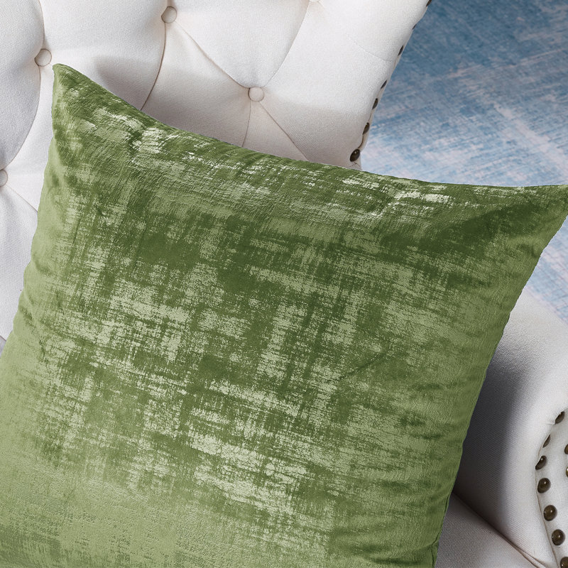Square Euro Cushion Cover, Calla Green