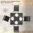 2-Person Dining Table Set Industrial MDF Black-Toned 35.5-Inch Rectangle Kitchen Table and Two Stools
