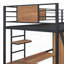Lit mezzanine simple avec bureau en forme de L & amp; Garde-robe - aucun sommier nécessaire, fabrication robuste