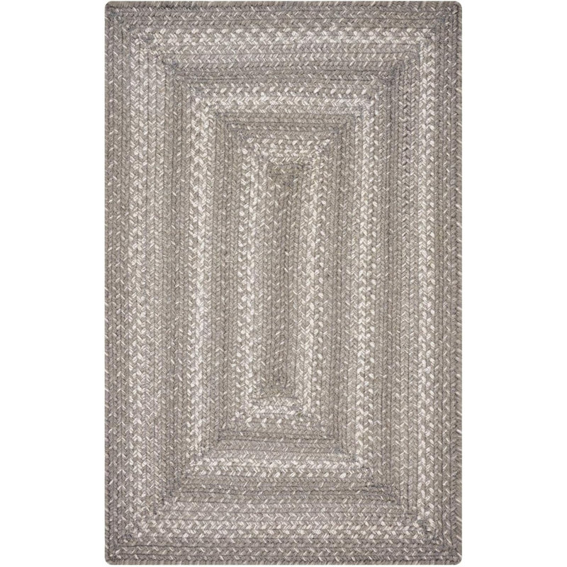 Dailee Braided Jute Non-Shedding Gray Rug, Runner 1'10" x 6'