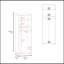 Armoire Pisinemo avec 2 portes et tringle, blanc