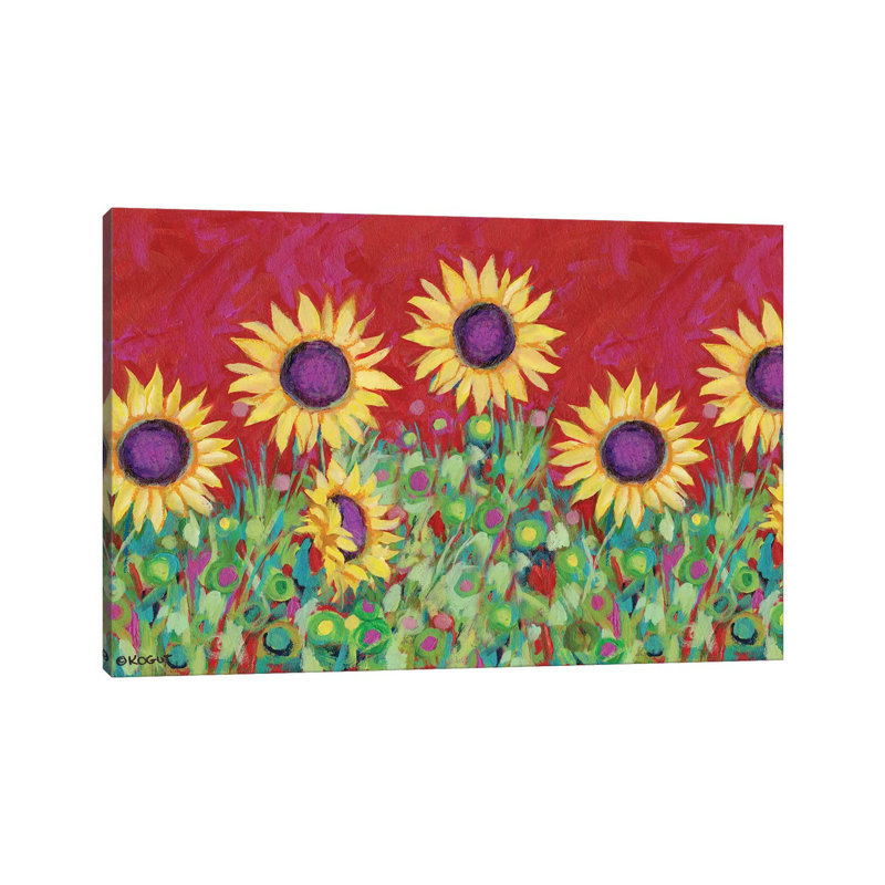 Floral XXIV 1 Piece Painting on Canvas, 45.72cm H x 66.04cm W x 1.91cm D, Wrapped Canvas