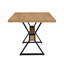 Table de salle à manger Shaun 63 "avec pieds en forme de X-1156947359