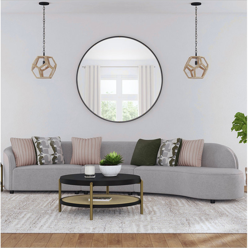 Benson Black Round End Table