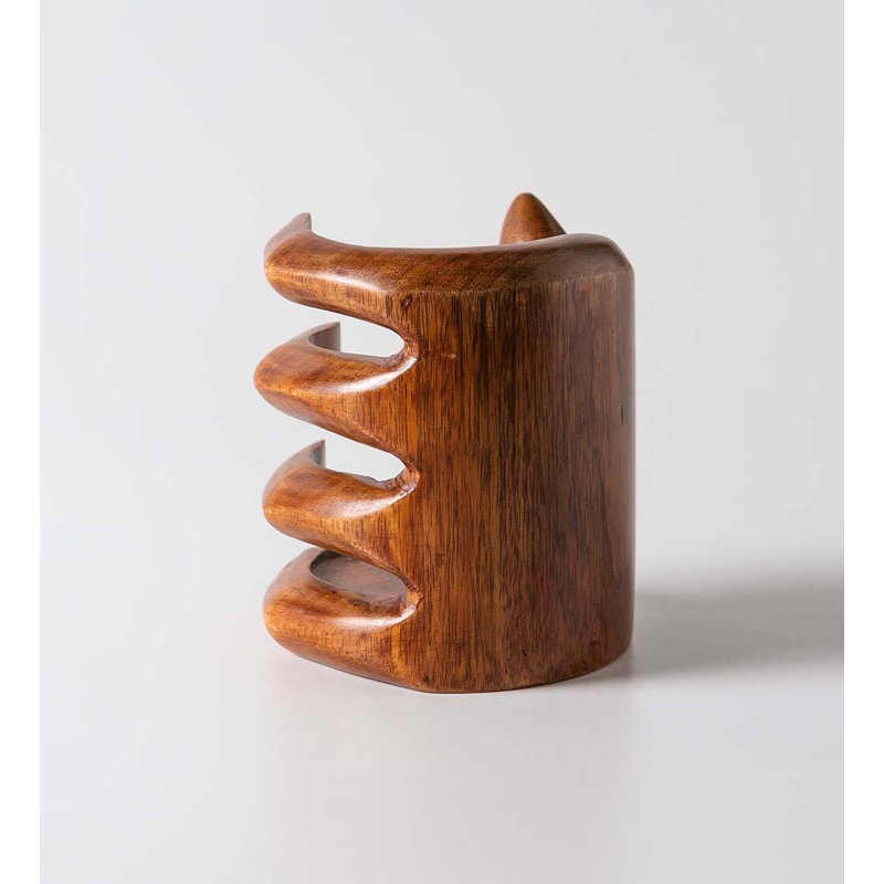Artisan Carved Hand Wine Bottle Holder