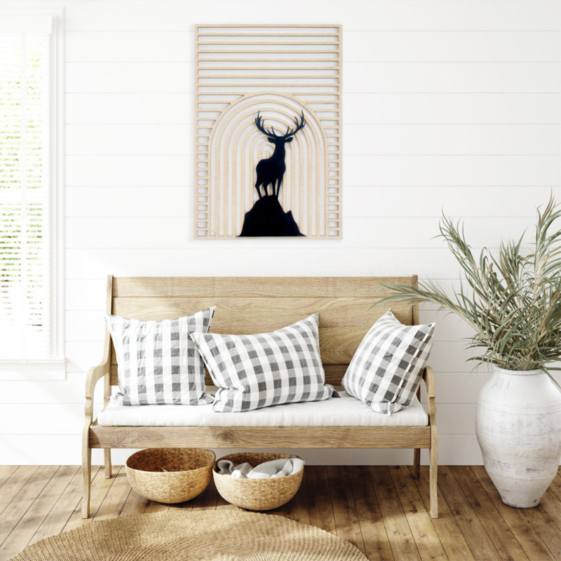 Landscape & Nature Wall Decor on Wood, 46" H x 32" W x 0.12" D