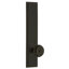 Grandeur Carré Tall Plate Privacy with Bouton Door Knob