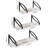 Letemps 3 Piece Square Floating Shelf-1062046257