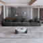 Canapé modulaire rembourré en tissu de velours côtelé 4 pièces Ol livraison Nedek-113950942