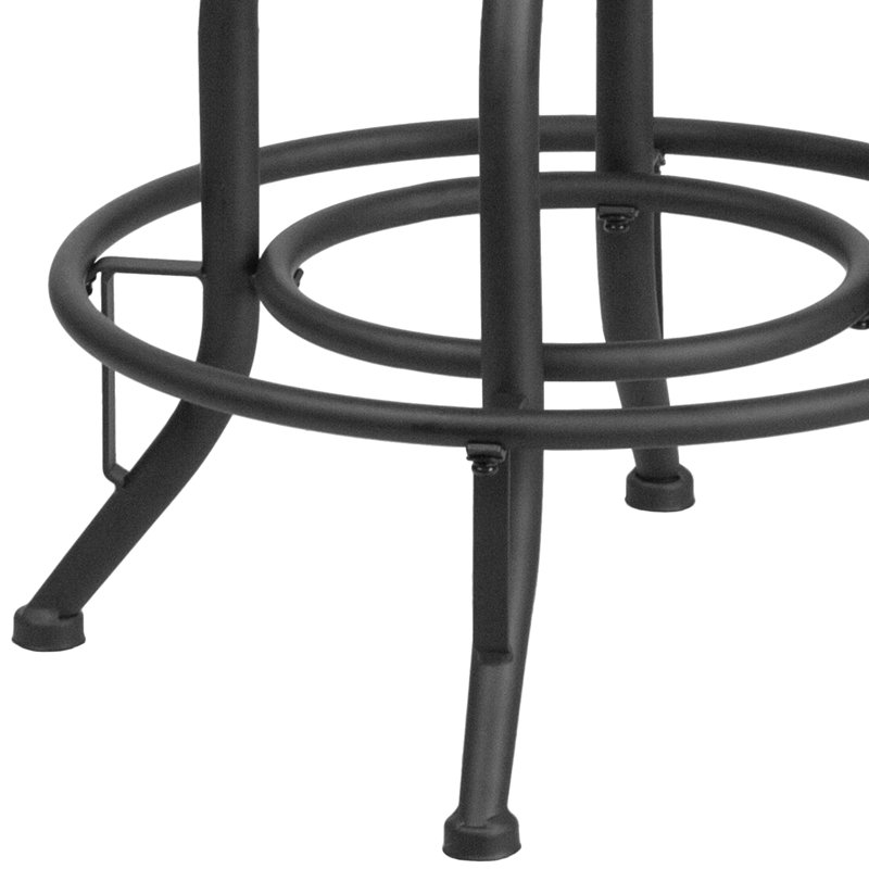 Tabouret de cuisine à hauteur de comptoir de 24 po avec siège pivotant en LeatherSoft Danita - chaise de cuisine, 24"