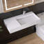 36'' Wall Mounted Bathroom Sink Solid Surface Vessel Bathroom Sink With Faucet Hole