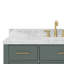 Meuble-lavabo simple en bois massif 48 po avec lavabo en marbre de Carrare 1,5 po Tidworth-208231500-205284602