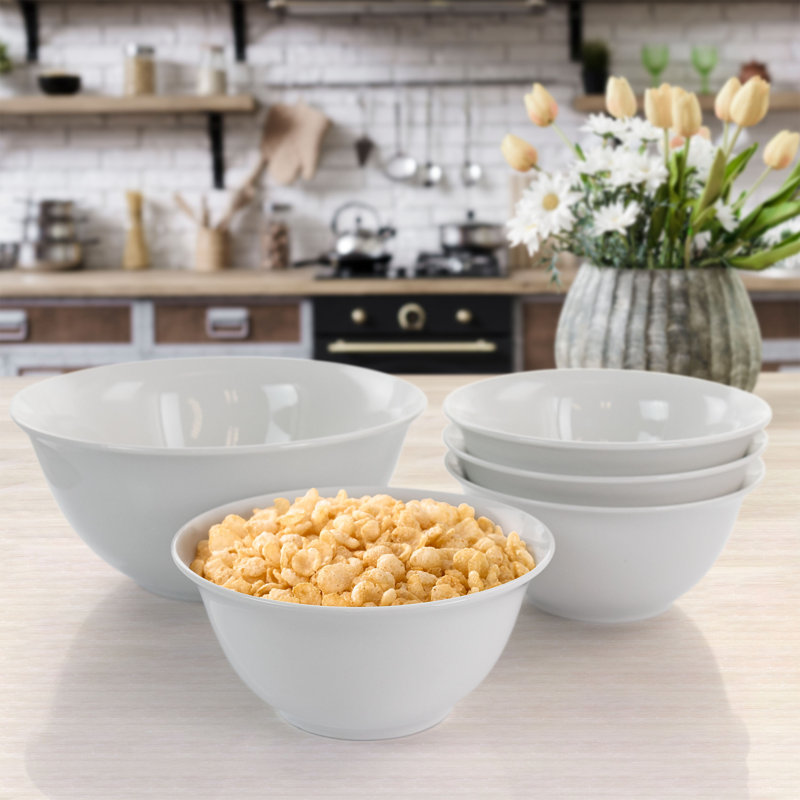 5 Piece Ceramic Cereal Bowl Set