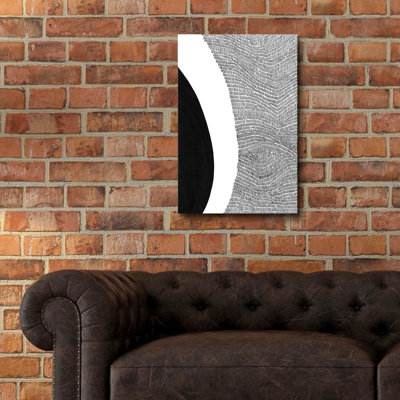 «Black & White Abstract II» par Regina Moore