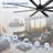 96 Inch Black Industrial DC Motor Ceiling Fan, Large Ceiling Fan With 8 Reversible Blades, 6-Speed Remote Control, Home Or Commercial Ceiling Fans For Porch/Garage/Shop-317992370