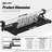 Ergomaker Keyboard Tray Under Desktop，25.6x11.8 inches Clamp-On Tray，Slide-Out Drawer Punch-Free Setting， Black-192691721