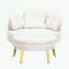 Fauteuils d'appoint en velours côtelé avec repose-pieds-911091822