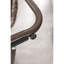 Chaise berçante de patio, kaki, tissée à la main, coussin épais, siège spacieux, idéale pour le porche avant et la structure en acier de la cour arrière