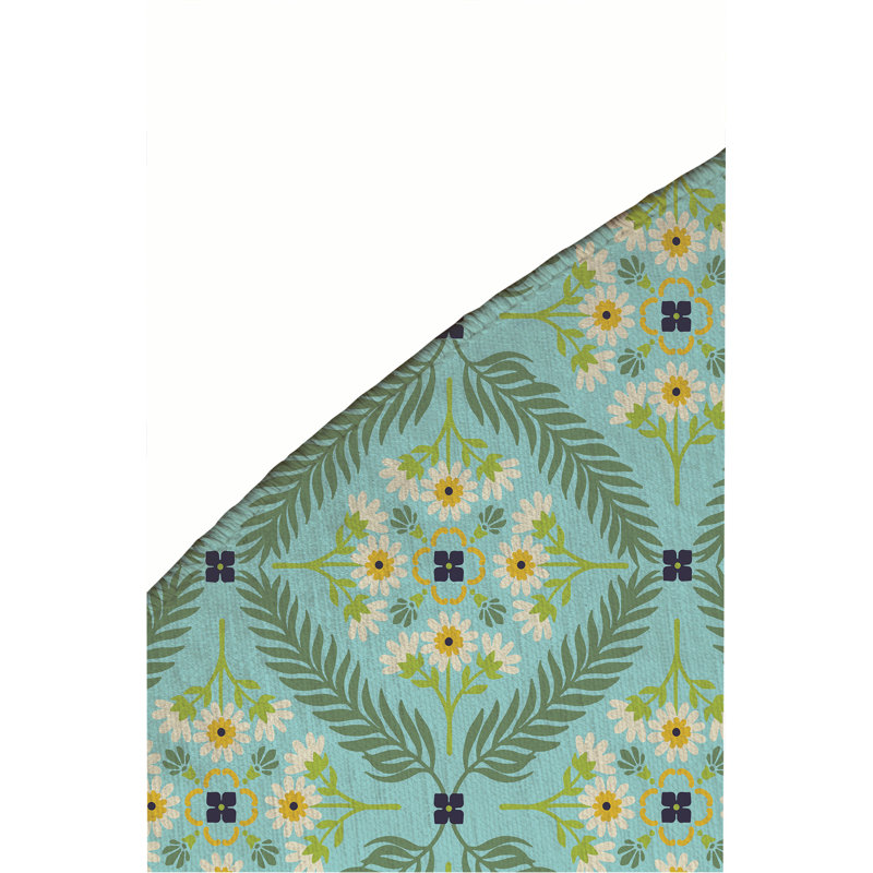 Tapis d'extérieur Eden, Rond 5 pi