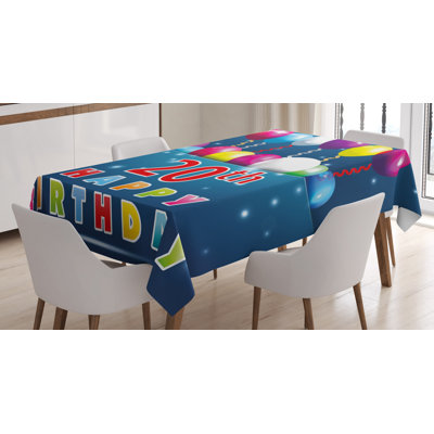 20Th Birthday Tablecloth