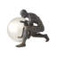Boulder Man-Bronze W/Nickel Sphere