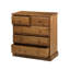 Hendon Solid Wood 90 cm W Chest of 5 Drawers