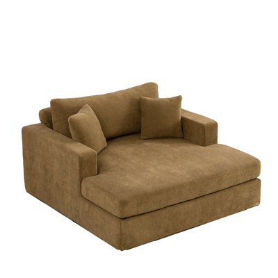 56.3" Wide Extra-Large Sofa Bed, Chenille