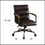 Fauteuil de conférence en cuir véritable Springtown-111985801