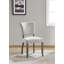Chaise d'appoint rembourrée en mastic gris Daughtery