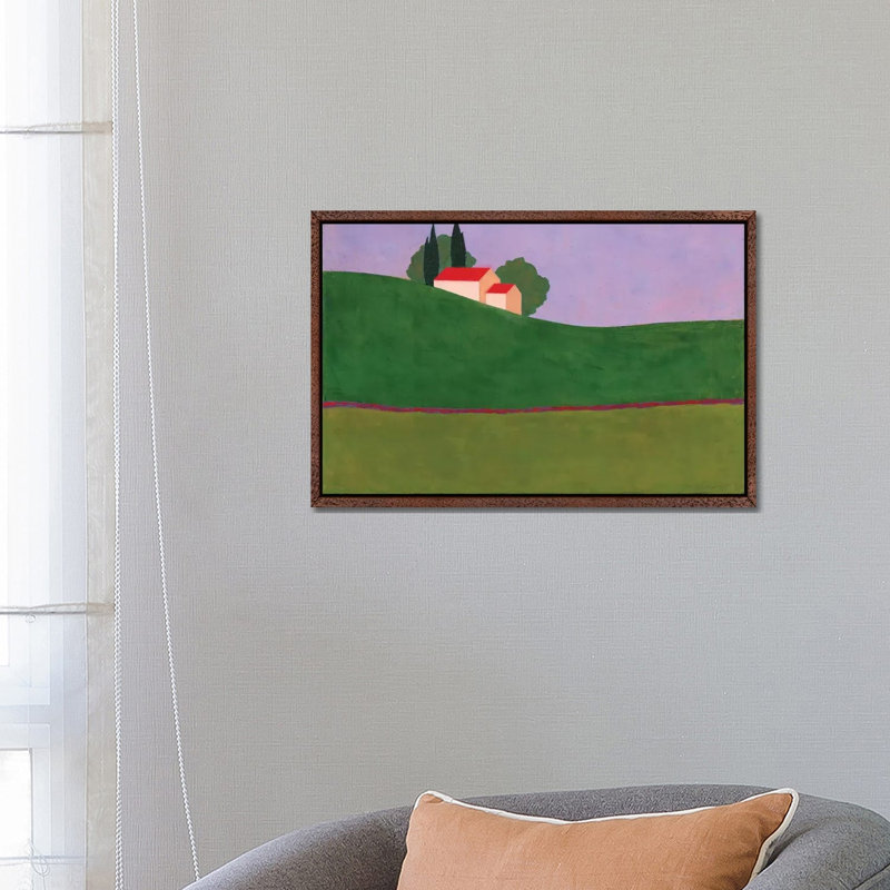 Taoz by Itzu Rimmer - Painting on Canvas, 66.04 cm H x 45.72 cm W, Classic Brown Wood Framed